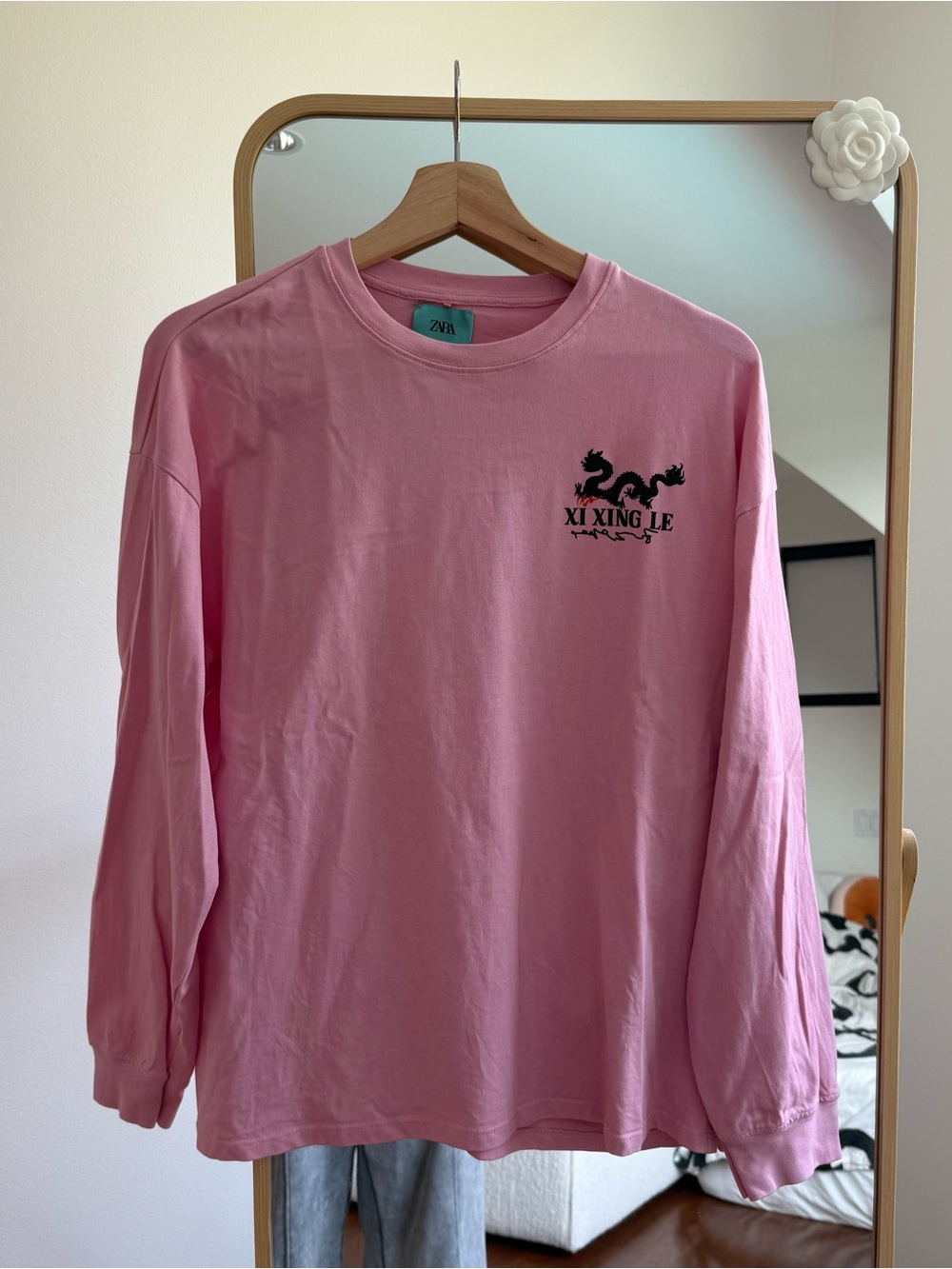 Zara x Xi Xing Le Pink Long-Sleeve